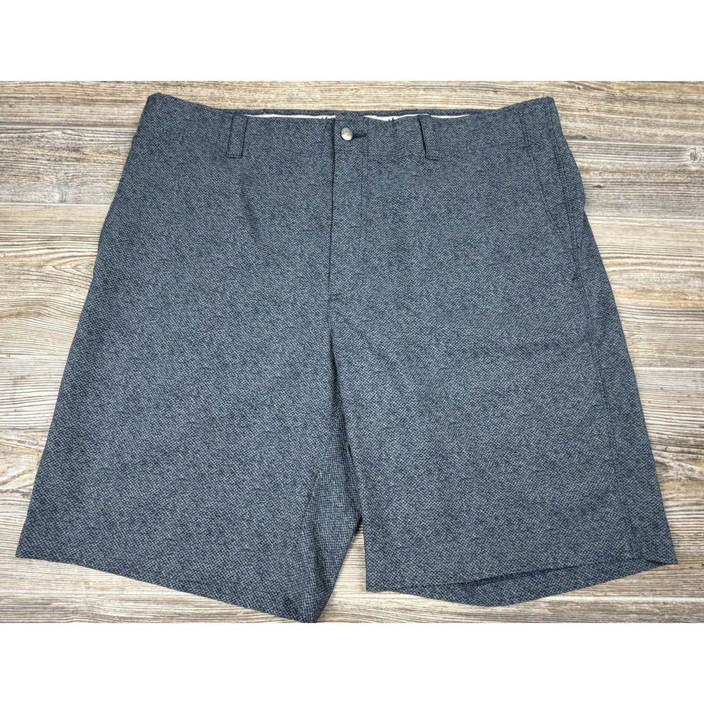 Callaway Mens Golf Shorts Flat Front Heather Gray Size 38 Stretch Pockets Casual